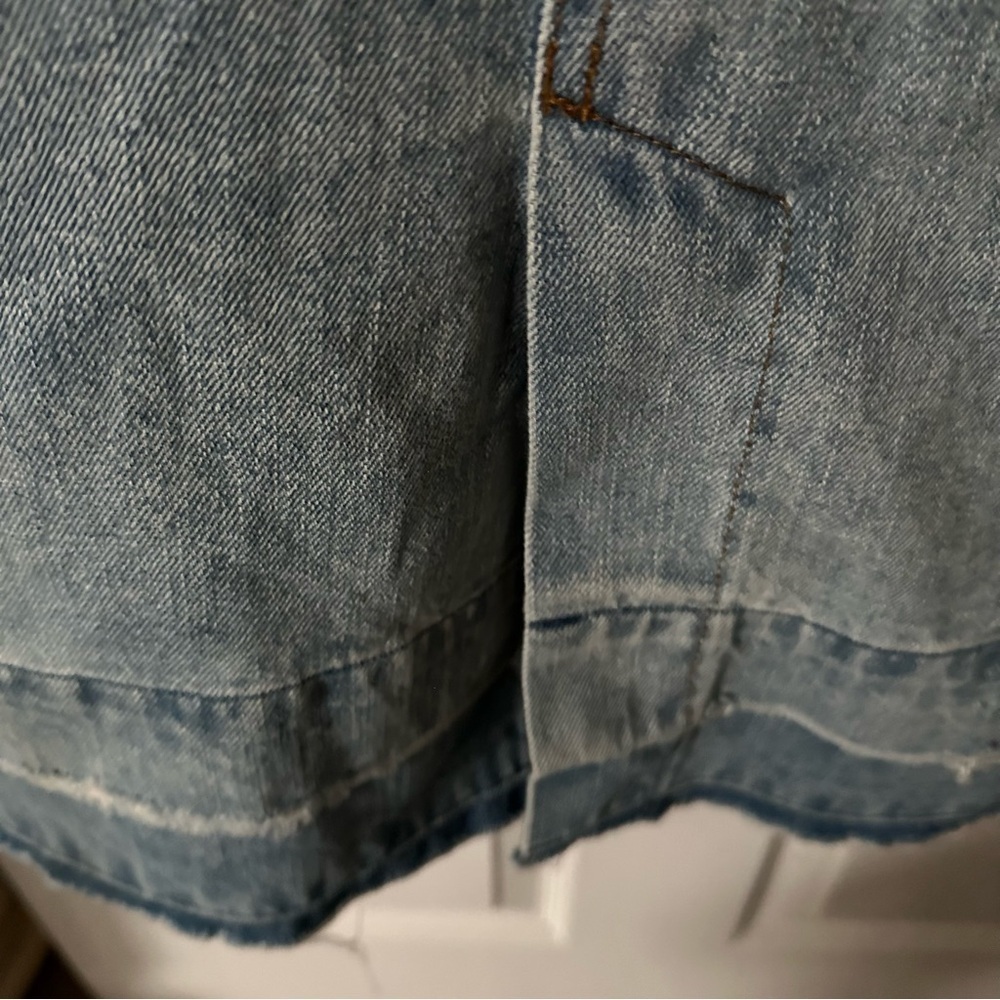 Pistola Blue Denim Long Jacket with White Sherpa Lining - Picture 13 of 15